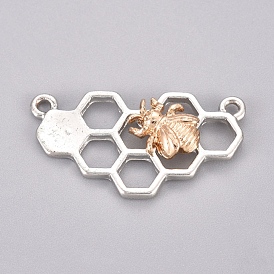 Colgantes de la aleación, panal con abejas, para la fabricación de la joyería