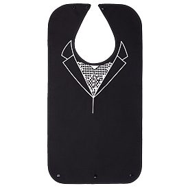 Baberos adultos de poliéster para comer, protector de ropa impermeable reutilizable lavable, baberos para ancianos, Gente débil