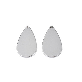 Pendentifs en acier inoxydable, larme
