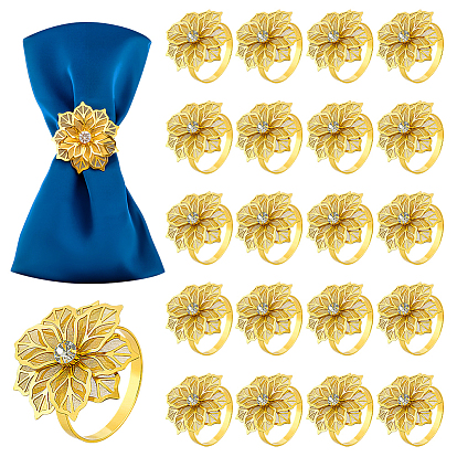 60шт. кольца для салфеток в виде цветов, полые держатели для салфеток, пряжки для колец для салфеток, для ежедневных посетителей ресторана