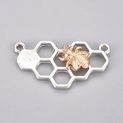 Colgantes de la aleación, panal con abejas, para la fabricación de la joyería