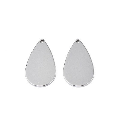 Pendentifs en acier inoxydable, larme