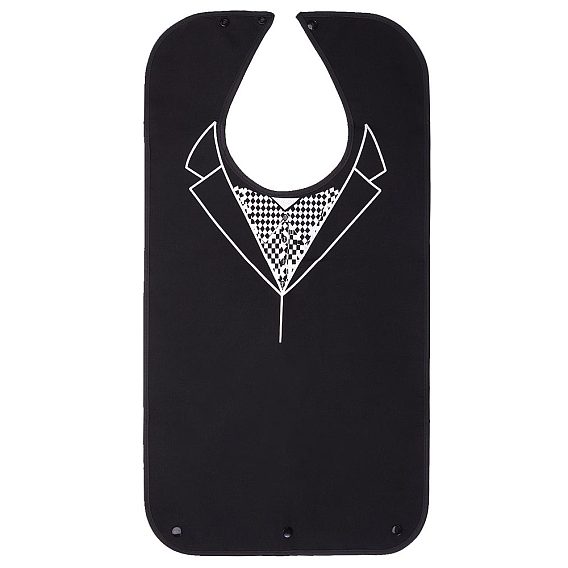 Polyester Adult Bibs for Eating, Washable Reusable Waterproof Clothing Protector, Bibs for Elderly, Weak People