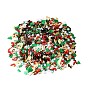 Christmas Theme Plastic Sequins Beads, Sewing Craft Decoration, Tree/Candy Cane/Sock