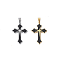 304 подвески из нержавеющей стали, с эмалью, крест прелести