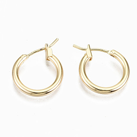 Brass Hoop Earrings, Nickel Free, Ring
