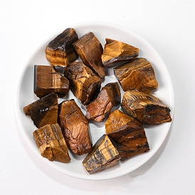 Натуральные грубые необработанные украшения для дисплея тигрового глаза, камни рейки для камней-фонтанов, обмотка провода, колдовство, украшения для дома, произвольный размер и форма