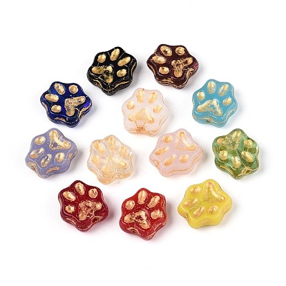 Стеклянные бусины смешанных стилей, коготь, золотой металл обвитыми