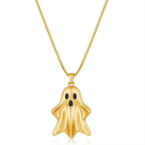 Женские кулоны-призраки из латуни на Хэллоуин