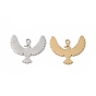 Pendentifs en acier inoxydable, charme d'oiseau