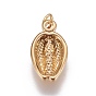 Vacuum Plating 304 Stainless Steel Pendants, Cowrie Shell
