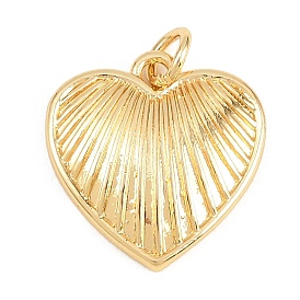 Латунные подвески, сердце прелести, долговечный, стойки покрытие, без свинца и без кадмия