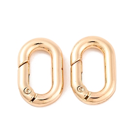 Zinc Alloy Spring Gate Ring,  for Luggage Belt Craft DIY Accessories, Cadmium Free & Lead Free, Oval