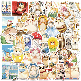 50Pcs PVC Adhesive Waterproof Stickers Self-Adhesive Stickers, for DIY Photo Album Diary Scrapbook Decoration