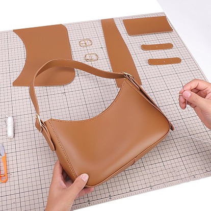 DIY Tote Bags Set, Including PU Leather Bag Materials, Rectangle