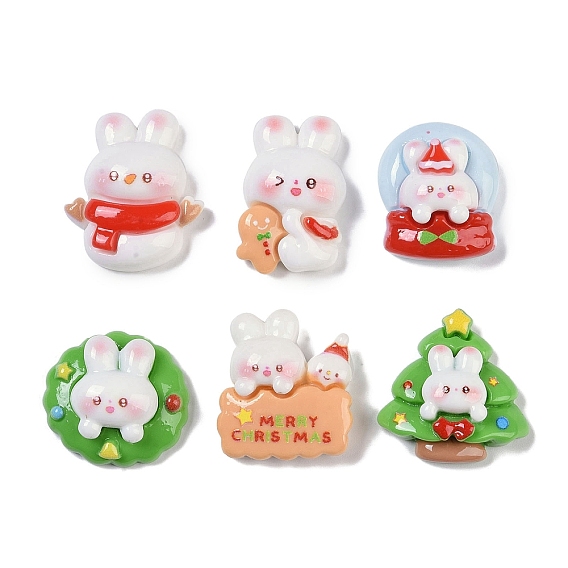 Кабошоны из смолы, кролик