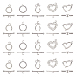 Brass Toggle Clasps, Mixed Shapes