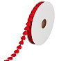 18m ruban de dentelle en polyester coeur, pour les invitations de mariage, bouquets, emballage cadeau