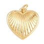 Латунные подвески, сердце прелести, долговечный, стойки покрытие, без свинца и без кадмия