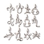 925 подвески из стерлингового серебра с прозрачным микропаве и цирконием, чары созвездий, платина, родий, с печатью 925