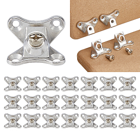 Code d'angle en alliage de zinc, avec des vis, accessoires de quincaillerie pour meubles