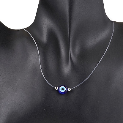 Lampwork Pendant Necklaces for Women, with Nylon Wire