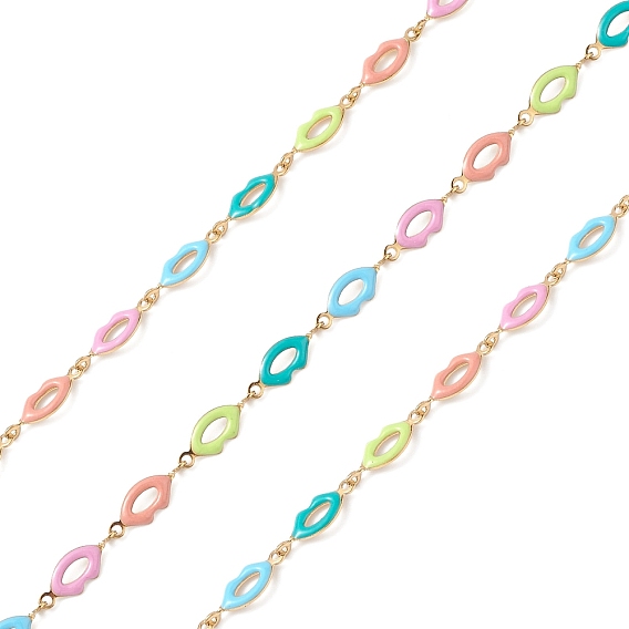 304 цепи эмалированные из нержавеющей стали, несварные, губа