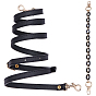 2Pcs 2 Style Acrylic Cable Chain Bag Strap & PU Leather Shoulder Strap, with Alloy Swivel Clasps, for Bag Straps Replacement Accessories