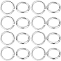 50 шт. 925 открытые кольца из стерлингового серебра, пропил пилой закругленный