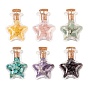 Star Wish Bottle DIY Making Kits, Including Natural Mixed Stone Chip Beads and Star Glass Bottle