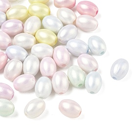 Pearlized Opaque Acrylic Beads, Rice