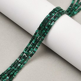 Нити из натурального малахителя, квадратный