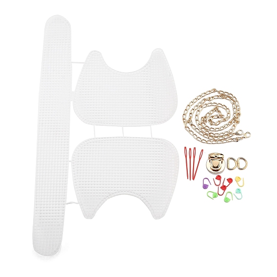 DIY Plastic Knitting Crochet Bag Making Kits, Handmade Saddlebags