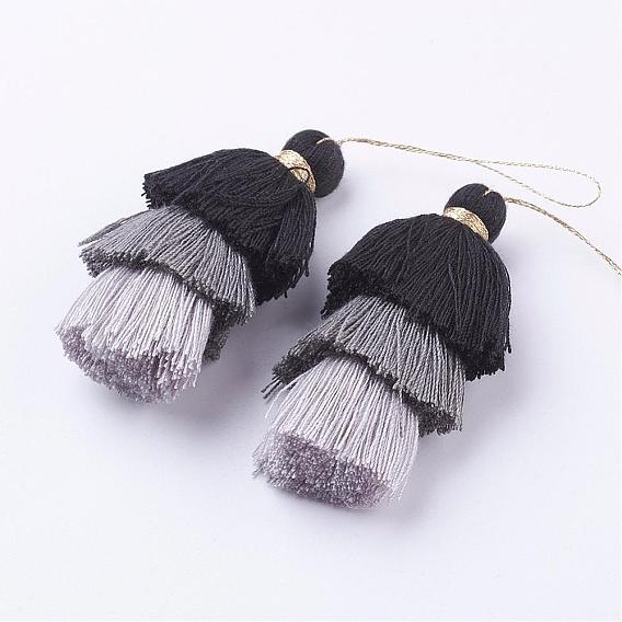 Nylon Tassels Big Pendant Decorations, Three Layers