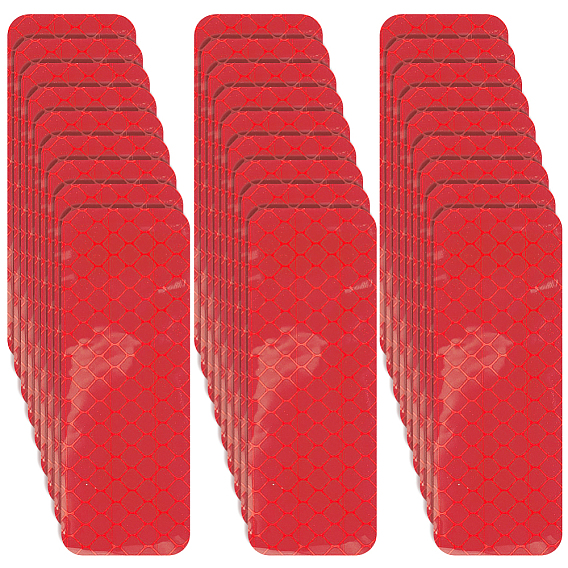 200Pcs PET Multifunctional Reflective Self Adhesive Stickers, Rectangle