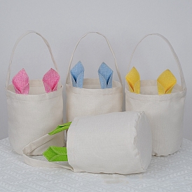 Bolsas de regalo de cubo de tela con orejas de conejo, bolsas de totalizadores, columna