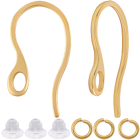 304 нержавеющей стали серьги крюков, с горизонтальной петлей