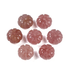 Natural Strawberry Quartz Beads, Pumpkin