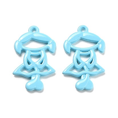 Кулон из сплава, окрашенный распылением, выдолбить девушку