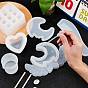 SUNNYCLUE DIY Storage Box Makings, with Silicone Molds & Measuring Cup, Disposable Plastic Transfer Pipettes & Latex Finger Cots, Wooden Craft Sticks