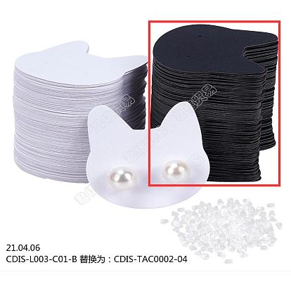 Cardboard Earring Display Cards, Rabbit Head, with Plastic Ear Nuts