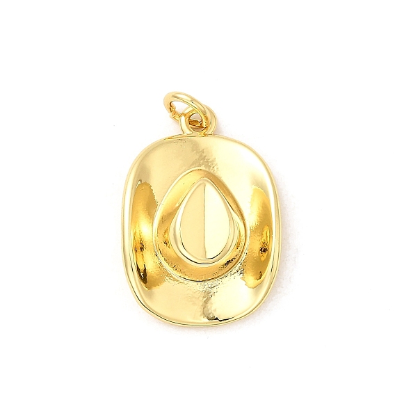 Латунные подвески, подвески в виде ковбойской шляпы, долговечный, без кадмия и без свинца, с целью перехода в кольце