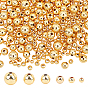 Brass Beads, Long-Lasting Plated, Round