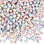 600Pcs Craft Acrylic Beads, Round with Cross