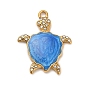 304 из нержавеющей стали горный хрусталь подвески, черепаха, Эмаль стиле, без кадмия, без никеля и без свинца, ионное покрытие (ip)