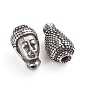 Buddhist 304 Stainless Steel Beads, Buddha Head