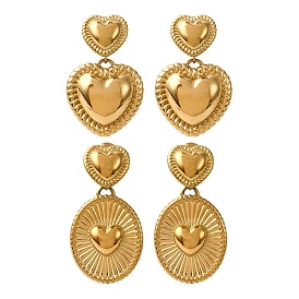 304 из нержавеющей стали болтаться серьги, золотые