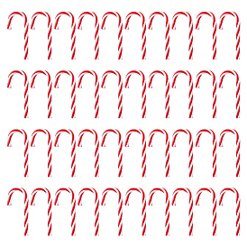 40шт. пластиковые подвески в форме леденца-трости, украшение для подвески на елку