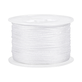 Cordon milan en polyamide, cordon torsadé, ronde, pour création de noeud chinois