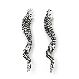 316 Surgical Stainless Steel Pendants, Twist Charm